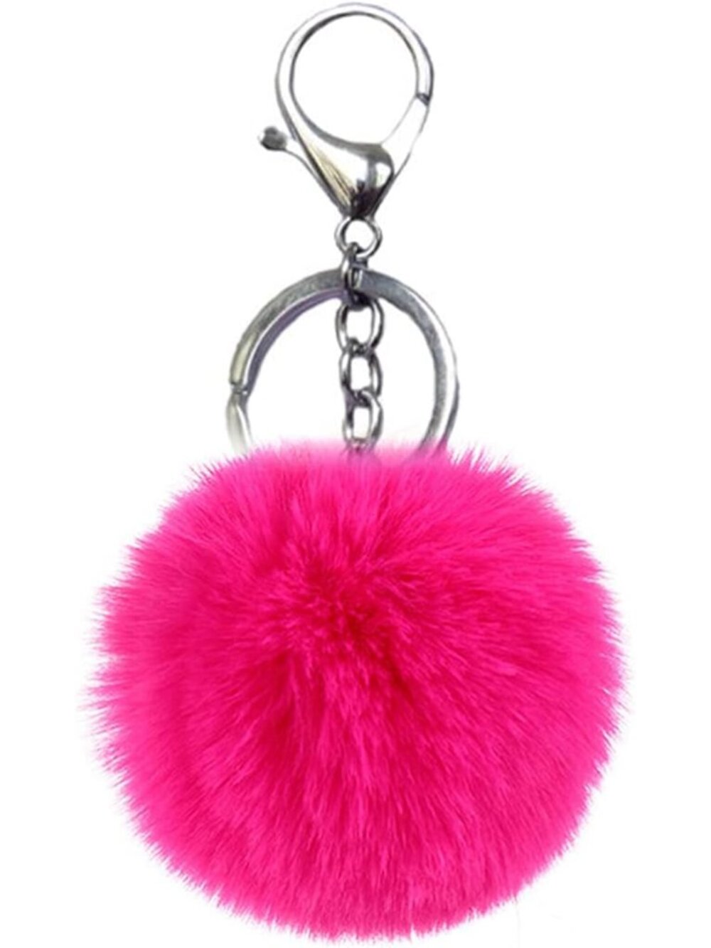 Pom Pom Keychain Artificial Fur Ball Keychains Tote Pendant